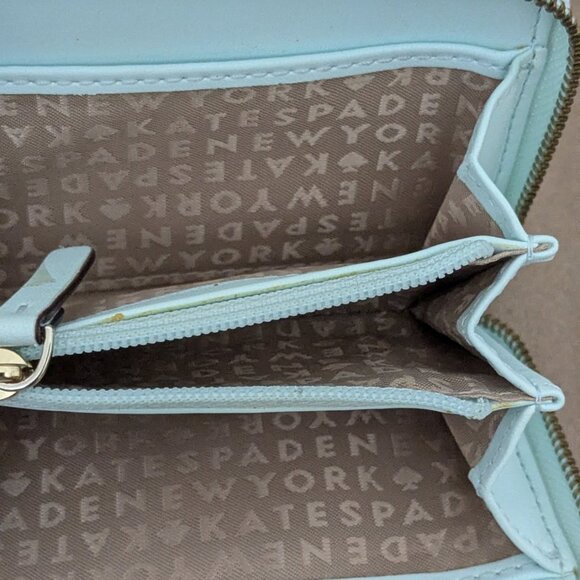 Kate Spade New York Staci Small Zip Around Wallet Light Olive - Picture 7 of 9